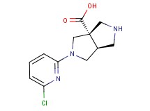 (3aS*,6aS*)-2-(6-chloropyridin-2-yl)hexahydropyrrolo[3,4-c]pyrrole-3a(1H)-carboxylic acid
