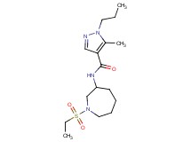 N-[1-(ethylsulfonyl)azepan-3-yl]-5-methyl-1-propyl-1H-pyrazole-4-carboxamide