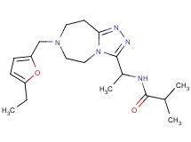 N-(1-{7-[(5-ethyl-2-furyl)methyl]-6,7,8,9-tetrahydro-5H-[1,2,4]triazolo[4,3-d][1,4]diazepin-3-yl}ethyl)-2-methylpropanamide