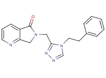 6-{[4-(2-phenylethyl)-4H-1,2,4-triazol-3-yl]methyl}-6,7-dihydro-5H-pyrrolo[3,4-b]pyridin-5-one