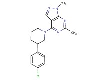 4-[3-(4-chlorophenyl)piperidin-1-yl]-1,6-dimethyl-1H-pyrazolo[3,4-d]pyrimidine