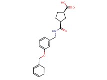 (1R*,3S*)-3-({[3-(benzyloxy)benzyl]amino}carbonyl)cyclopentanecarboxylic acid