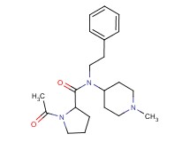 1-acetyl-N-(1-methyl-4-piperidinyl)-N-(2-phenylethyl)prolinamide