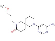 8-(6-amino-4-pyrimidinyl)-2-(3-methoxypropyl)-2,8-diazaspiro[5.5]undecan-3-one