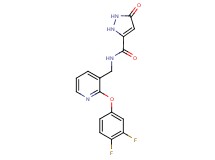 N-{[2-(3,4-difluorophenoxy)pyridin-3-yl]methyl}-5-oxo-2,5-dihydro-1H-pyrazole-3-carboxamide