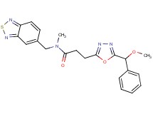 N-(2,1,3-benzothiadiazol-5-ylmethyl)-3-{5-[methoxy(phenyl)methyl]-1,3,4-oxadiazol-2-yl}-N-methylpropanamide