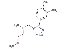 N-{[3-(3,4-dimethylphenyl)-1H-pyrazol-4-yl]methyl}-2-methoxy-N-methylethanamine