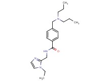 4-[(dipropylamino)methyl]-N-[(1-ethyl-1H-imidazol-2-yl)methyl]benzamide