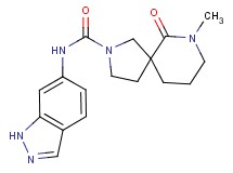 N-1H-indazol-6-yl-7-methyl-6-oxo-2,7-diazaspiro[4.5]decane-2-carboxamide
