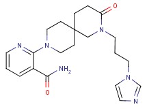 2-{2-[3-(1H-imidazol-1-yl)propyl]-3-oxo-2,9-diazaspiro[5.5]undec-9-yl}nicotinamide