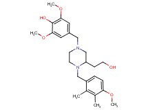 4-{[3-(2-hydroxyethyl)-4-(4-methoxy-2,3-dimethylbenzyl)-1-piperazinyl]methyl}-2,6-dimethoxyphenol