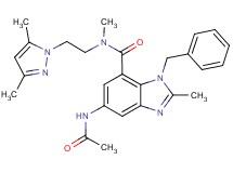 5-(acetylamino)-1-benzyl-N-[2-(3,5-dimethyl-1H-pyrazol-1-yl)ethyl]-N,2-dimethyl-1H-benzimidazole-7-carboxamide