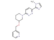 3-(1-methyl-1H-imidazol-2-yl)-6-[3-(pyridin-3-ylmethoxy)piperidin-1-yl]pyridazine