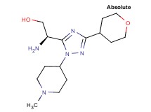 (2R)-2-amino-2-[1-(1-methylpiperidin-4-yl)-3-(tetrahydro-2H-pyran-4-yl)-1H-1,2,4-triazol-5-yl]ethanol