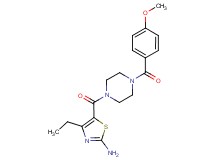 4-ethyl-5-{[4-(4-methoxybenzoyl)-1-piperazinyl]carbonyl}-1,3-thiazol-2-amine