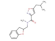 N-(2,3-dihydro-1-benzofuran-2-ylmethyl)-5-isobutyl-N-methylisoxazole-3-carboxamide