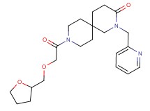 2-(pyridin-2-ylmethyl)-9-[(tetrahydrofuran-2-ylmethoxy)acetyl]-2,9-diazaspiro[5.5]undecan-3-one