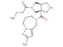 5-{[(3aR*,6aR*)-2-(methoxyacetyl)hexahydropyrrolo[3,4-c]pyrrol-3a(1H)-yl]carbonyl}-2-methyl-5,6,7,8-tetrahydro-4H-pyrazolo[1,5-a][1,4]diazepine