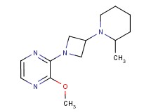 2-methoxy-3-[3-(2-methyl-1-piperidinyl)-1-azetidinyl]pyrazine
