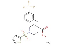 ethyl 1-(2-thienylsulfonyl)-4-[3-(trifluoromethyl)benzyl]-4-piperidinecarboxylate