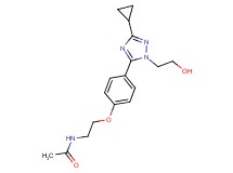 N-(2-{4-[3-cyclopropyl-1-(2-hydroxyethyl)-1H-1,2,4-triazol-5-yl]phenoxy}ethyl)acetamide