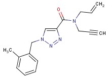 N-allyl-1-(2-methylbenzyl)-N-2-propyn-1-yl-1H-1,2,3-triazole-4-carboxamide