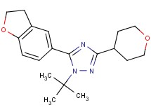 1-tert-butyl-5-(2,3-dihydro-1-benzofuran-5-yl)-3-(tetrahydro-2H-pyran-4-yl)-1H-1,2,4-triazole