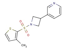 3-{1-[(3-methyl-2-thienyl)sulfonyl]-3-azetidinyl}pyridine