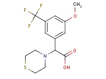 [3-methoxy-5-(trifluoromethyl)phenyl](thiomorpholin-4-yl)acetic acid