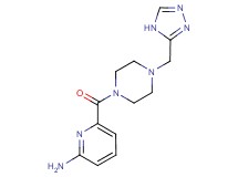 6-{[4-(4H-1,2,4-triazol-3-ylmethyl)piperazin-1-yl]carbonyl}pyridin-2-amine