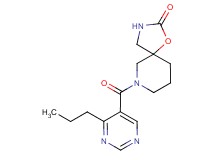7-[(4-propyl-5-pyrimidinyl)carbonyl]-1-oxa-3,7-diazaspiro[4.5]decan-2-one