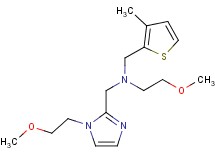 (2-methoxyethyl){[1-(2-methoxyethyl)-1H-imidazol-2-yl]methyl}[(3-methyl-2-thienyl)methyl]amine