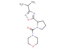 4-{[2-(3-isopropyl-1,2,4-oxadiazol-5-yl)-1-pyrrolidinyl]carbonyl}morpholine