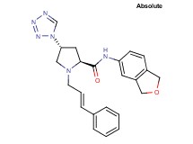 (4R)-N-(1,3-dihydro-2-benzofuran-5-yl)-1-[(2E)-3-phenyl-2-propen-1-yl]-4-(1H-tetrazol-1-yl)-L-prolinamide