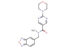 N-(2,1,3-benzoxadiazol-5-ylmethyl)-N-methyl-2-morpholin-4-ylpyrimidine-5-carboxamide