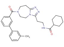 N-(2-{7-[(3'-methyl-3-biphenylyl)carbonyl]-6,7,8,9-tetrahydro-5H-[1,2,4]triazolo[4,3-d][1,4]diazepin-3-yl}ethyl)cyclohexanecarboxamide