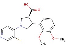 (3S*,4R*)-4-(2,3-dimethoxyphenyl)-1-(3-fluoropyridin-4-yl)pyrrolidine-3-carboxylic acid