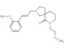 7-(2-methoxyethyl)-2-[(2E)-3-(2-methoxyphenyl)-2-propen-1-yl]-2,7-diazaspiro[4.5]decan-6-one
