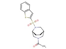 (1S*,5R*)-3-acetyl-6-(1-benzothien-2-ylsulfonyl)-3,6-diazabicyclo[3.2.2]nonane