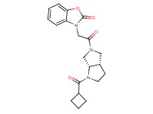 3-{2-[(3aS,6aS)-1-(cyclobutylcarbonyl)hexahydropyrrolo[3,4-b]pyrrol-5(1H)-yl]-2-oxoethyl}-1,3-benzoxazol-2(3H)-one