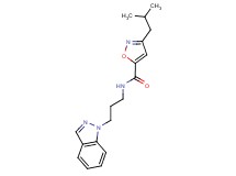 N-[3-(1H-indazol-1-yl)propyl]-3-isobutyl-5-isoxazolecarboxamide