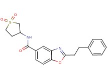 N-(1,1-dioxidotetrahydro-3-thienyl)-2-(2-phenylethyl)-1,3-benzoxazole-5-carboxamide