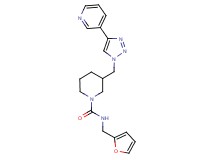 N-(2-furylmethyl)-3-{[4-(3-pyridinyl)-1H-1,2,3-triazol-1-yl]methyl}-1-piperidinecarboxamide