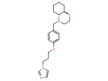 (4aR*,8aR*)-4-{4-[3-(1H-imidazol-1-yl)propoxy]benzyl}octahydro-2H-1,4-benzoxazine
