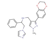 N-{[3-(2,3-dihydro-1,4-benzodioxin-6-yl)-1-methyl-1H-pyrazol-4-yl]methyl}-2-(1H-imidazol-1-yl)-1-phenylethanamine
