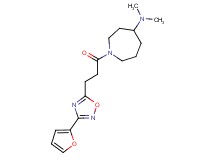 1-{3-[3-(2-furyl)-1,2,4-oxadiazol-5-yl]propanoyl}-N,N-dimethyl-4-azepanamine