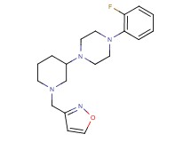 1-(2-fluorophenyl)-4-[1-(3-isoxazolylmethyl)-3-piperidinyl]piperazine