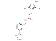 N-[3-(1H-tetrazol-5-yl)benzyl]-3-(1,3,5-trimethyl-1H-pyrazol-4-yl)propanamide
