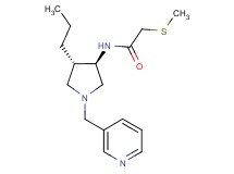 2-(methylthio)-N-[rel-(3R,4S)-4-propyl-1-(3-pyridinylmethyl)-3-pyrrolidinyl]acetamide dihydrochloride