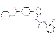 N-(2-methylphenyl)-N'-{1-[1-(1-piperidinylacetyl)-4-piperidinyl]-1H-pyrazol-5-yl}urea